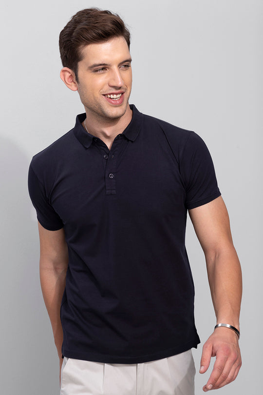 Buy Men's Diego Navy Polo T-Shirt Online | SNITCH