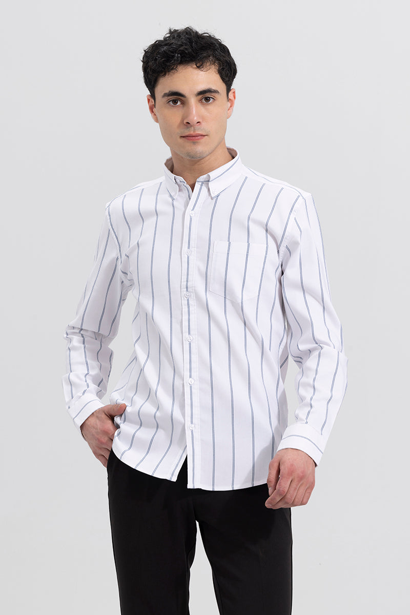 String Stripe White Shirt