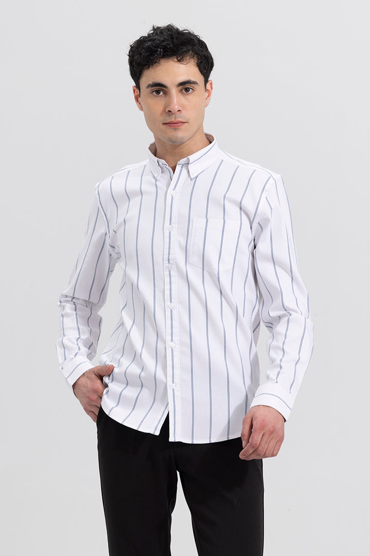String Stripe White Shirt