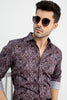Indonesian Paisley Brown Shirt - SNITCH