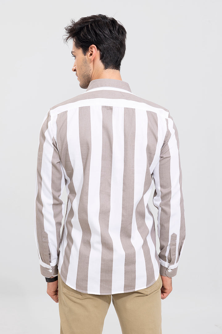 Mark Brown Stripe Shirt