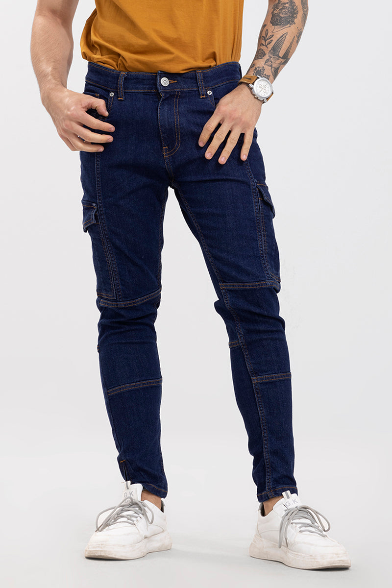 Hardy Blue Cargo Jeans