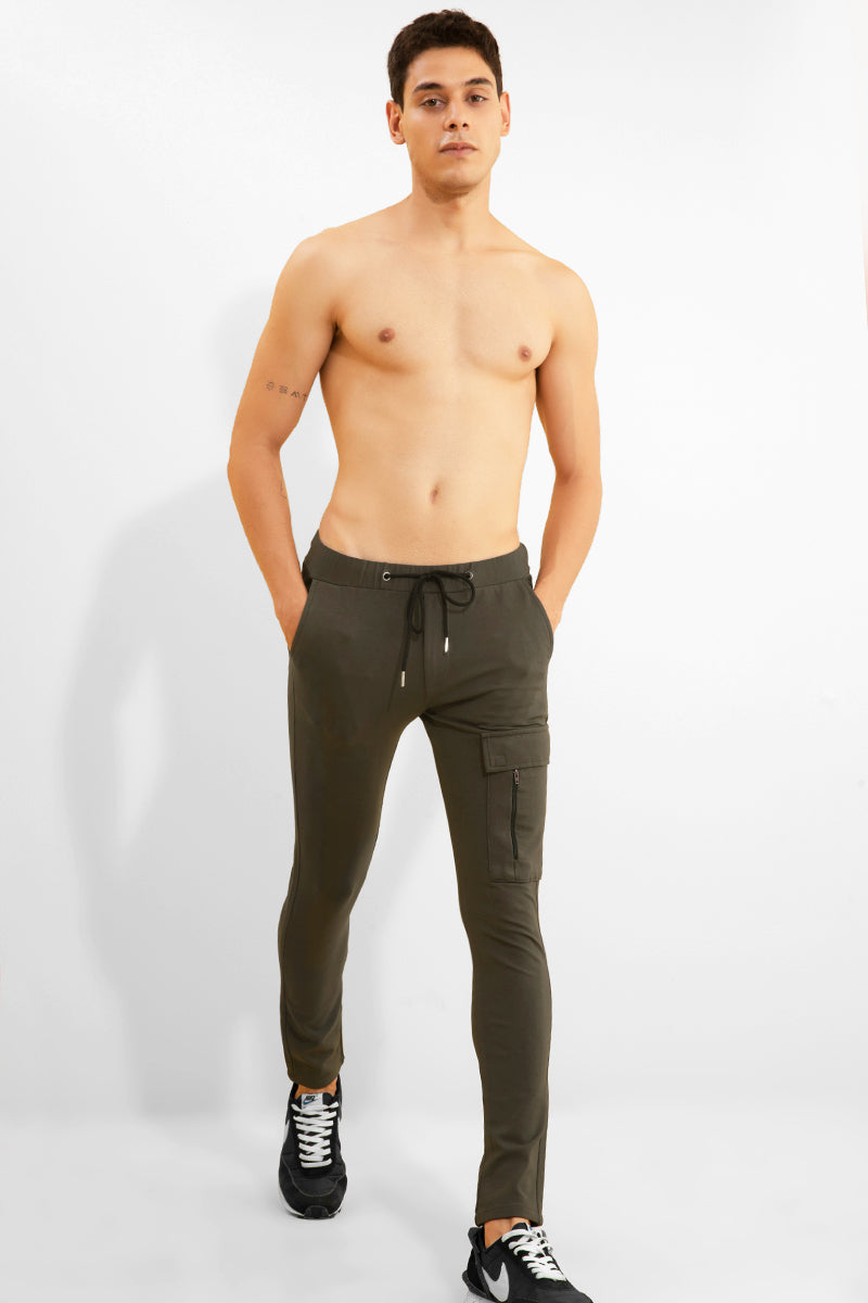 Flexi Olive Joggers - SNITCH