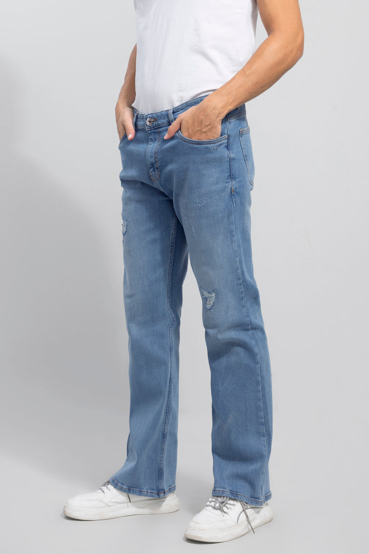 Dalton Sky Blue Bootcut Jeans