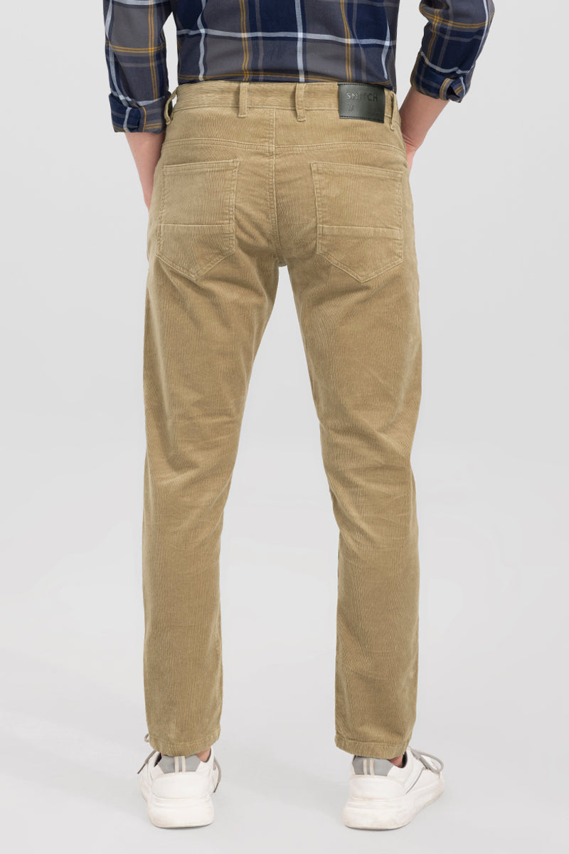 Vintage Beige Corduroy Pant