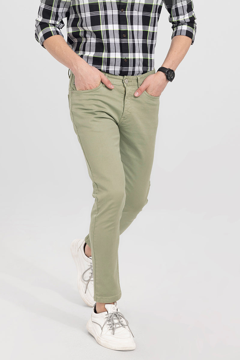 Elegant trousers Color light olive - SINSAY - 274AB-81X
