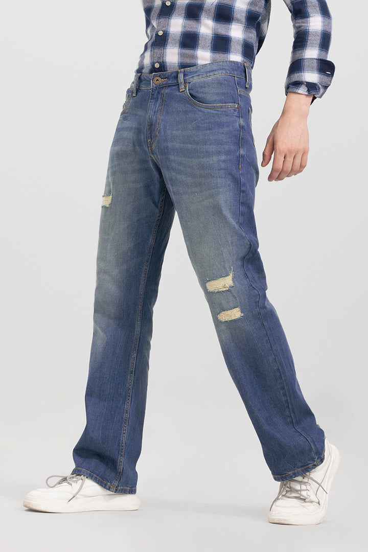 Dexton Blue Bootcut Jeans