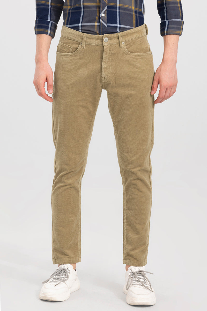 Buy Generra Mens Corduroy Pantscotton Cream Beige Pleated Online in India   Etsy