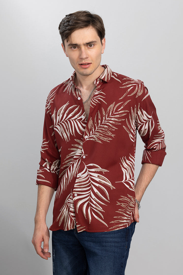 Cucas Palm Red Shirt