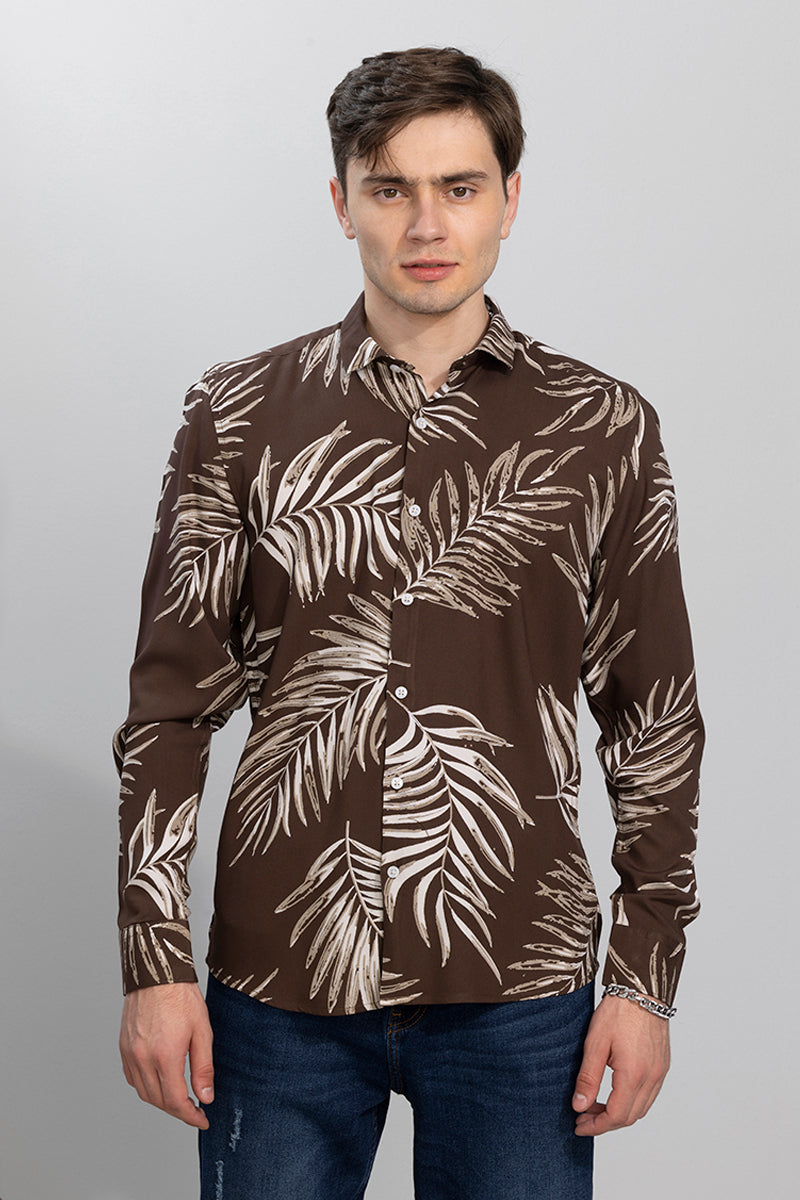 Cucas Palm Brown Shirt