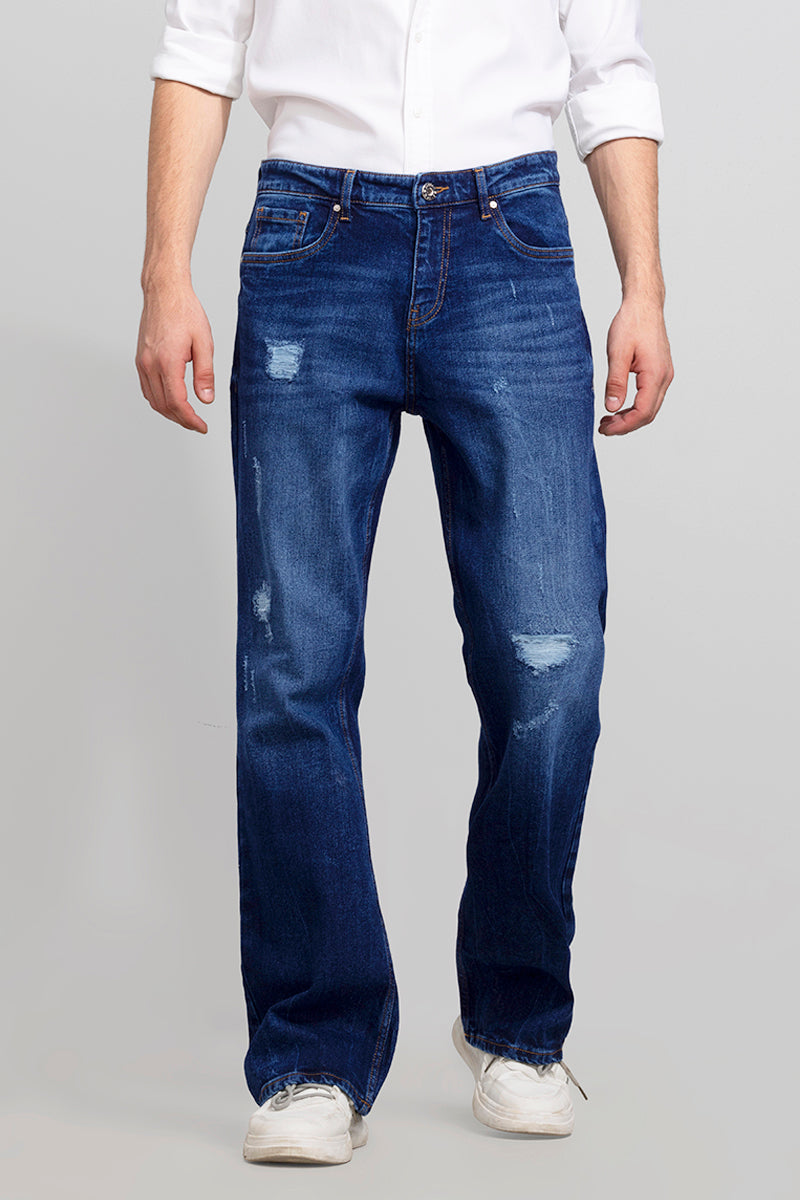 Dalton Pebble Blue Bootcut Jeans