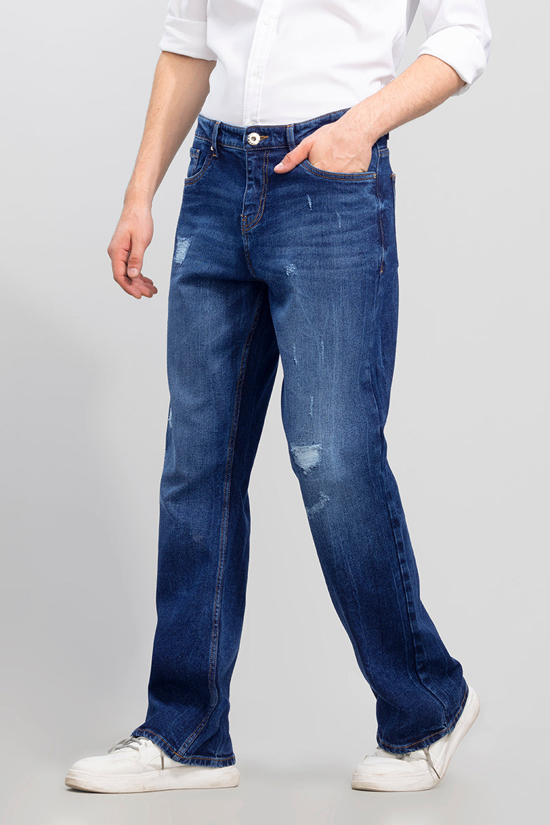 Dalton Pebble Blue Bootcut Jeans