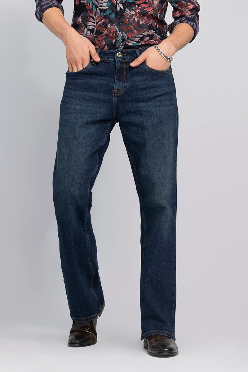 Edgar Blue Washed Bootcut Jeans