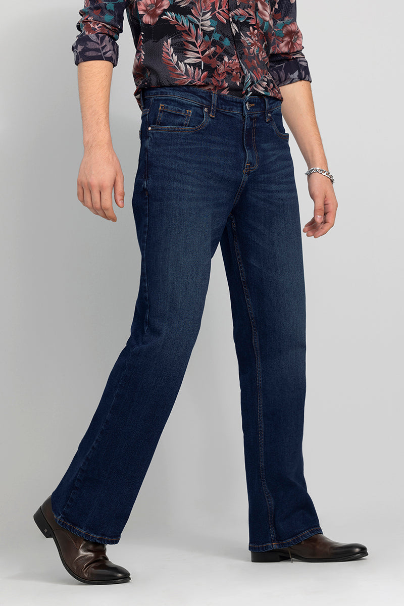Edgar Blue Washed Bootcut Jeans