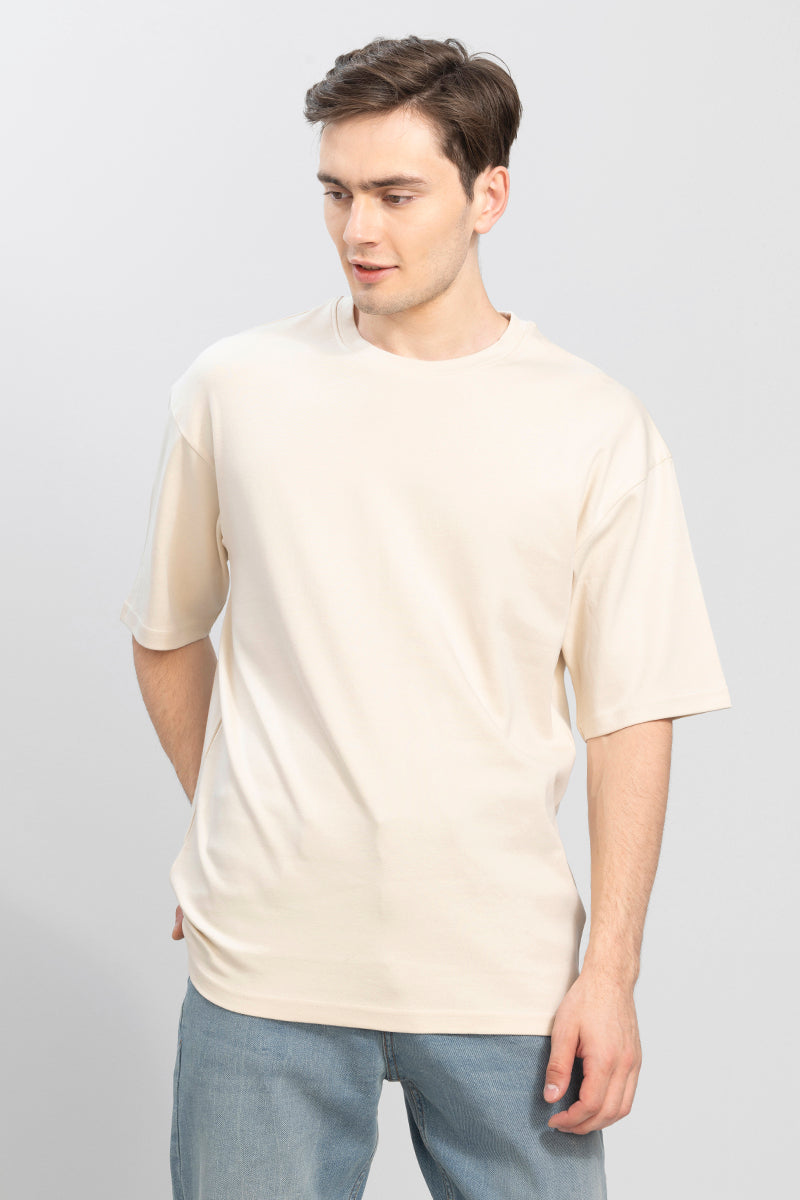 Overstreet Cream Oversized T-Shirt