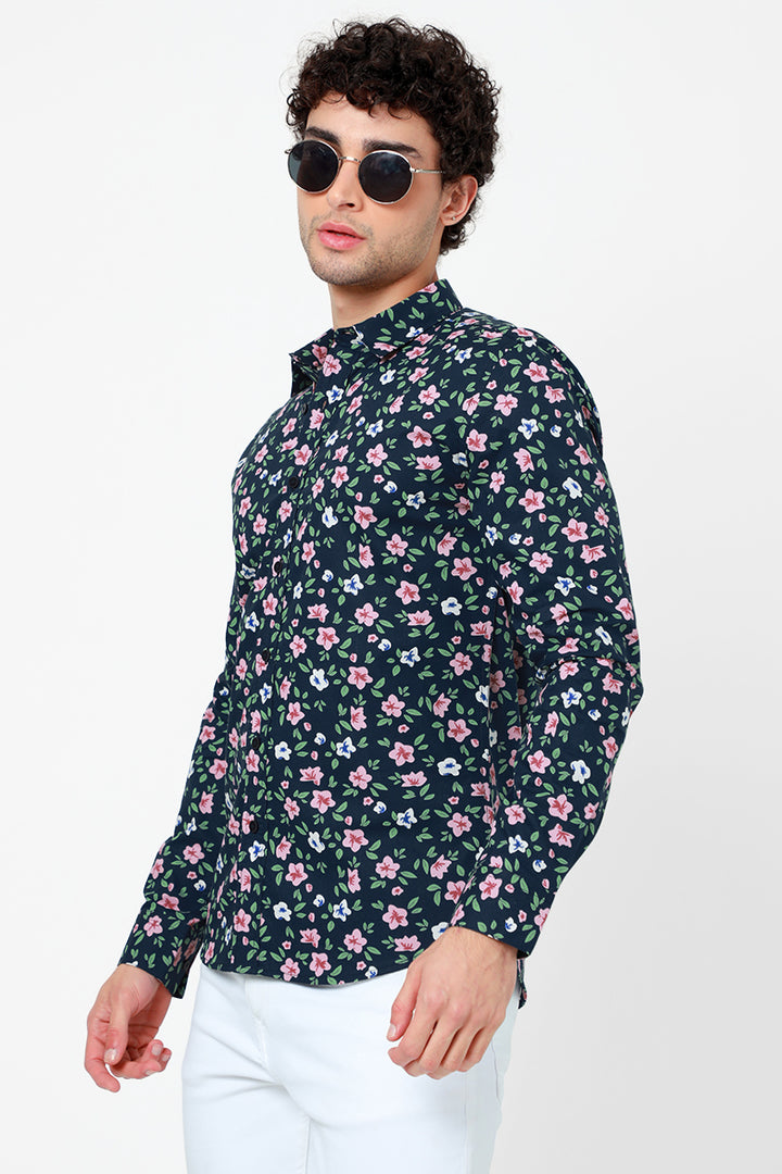 Lilac Navy Shirt - SNITCH