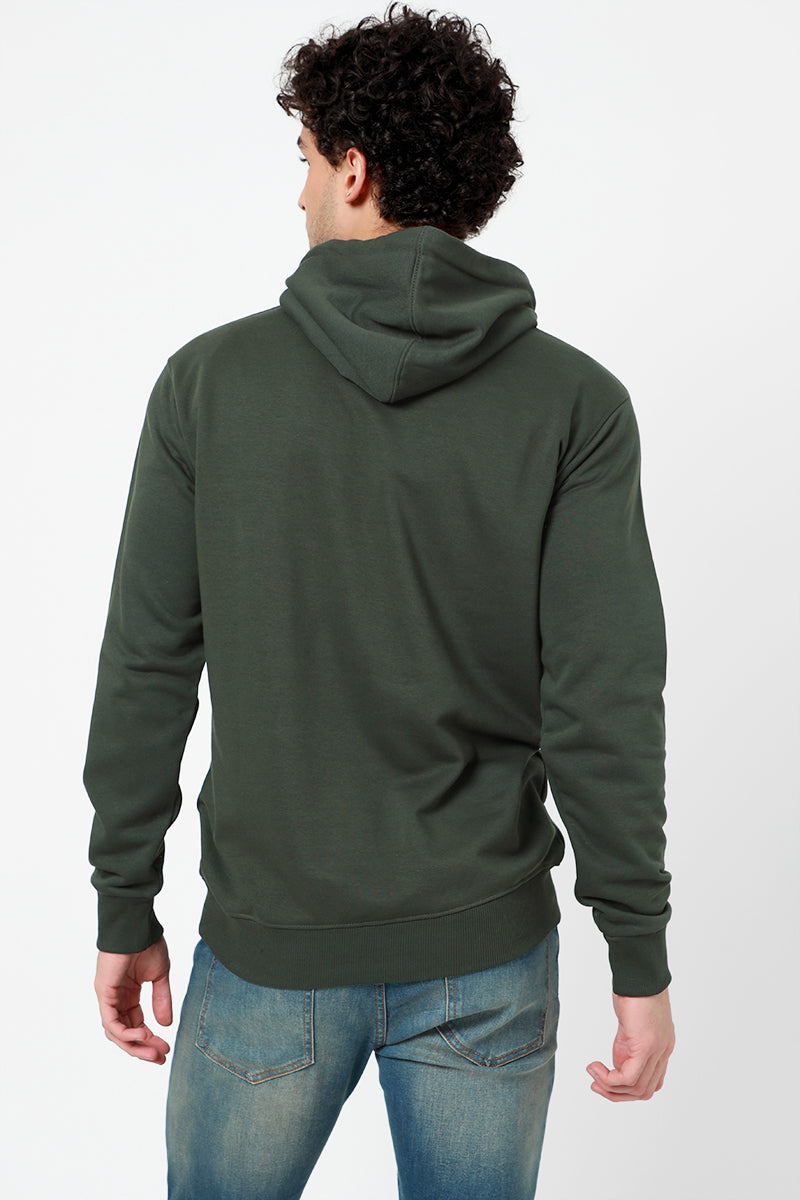 Solid Olive Hoodie - SNITCH